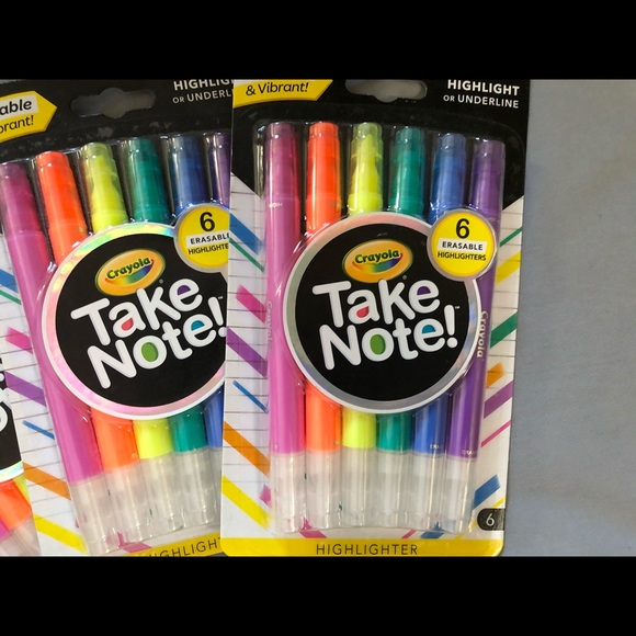 CRAYOLA | NEW Take Note Erasable Highlighters - Picture 3 of 4